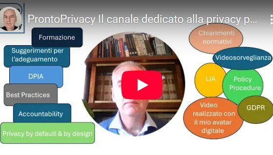 ProntoPrivacy sbarca su YouTube: la protezione dati diventa “video”!